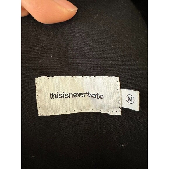 Thisisneverthat Easy Pant Pull On Straight Leg Washed Black Cotton Street Men M - Picture 15 of 15